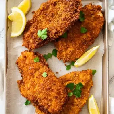 Best Chicken Schnitzel Recipe: A Gourmet Delight Elevate Your Dinner Repertoire With The Best Chicken Schnitzel Recipe, Featuring A Delectable Combination Of Garlic, Parmesan, And A Rich Wine Sauce. This Recipe, Inspired By Every Food Magazine, Is Destined To Become A Family Favorite With Its Exquisite Flavor Profile And Ease Of Preparation. ### Why This Recipe Stands Out: - **Gourmet Ingredients:** Infused With Bold Flavors From Garlic, Parmesan, And A Wine Sauce, This Schnitzel Goes Beyond The Ordinary. - **Quick And Easy:** Perfect For Weeknight Meals, This Recipe Is Both Time-Efficient And Straightforward. - **Crispy Perfection:** Using Panko Breadcrumbs Ensures That The Chicken Remains Crispy On The Outside While Being Succulent On The Inside. - **Restaurant Quality:** This Dish Not Only Delights The Palate But Also Presents With A Quality That Rivals Restaurant Fare.