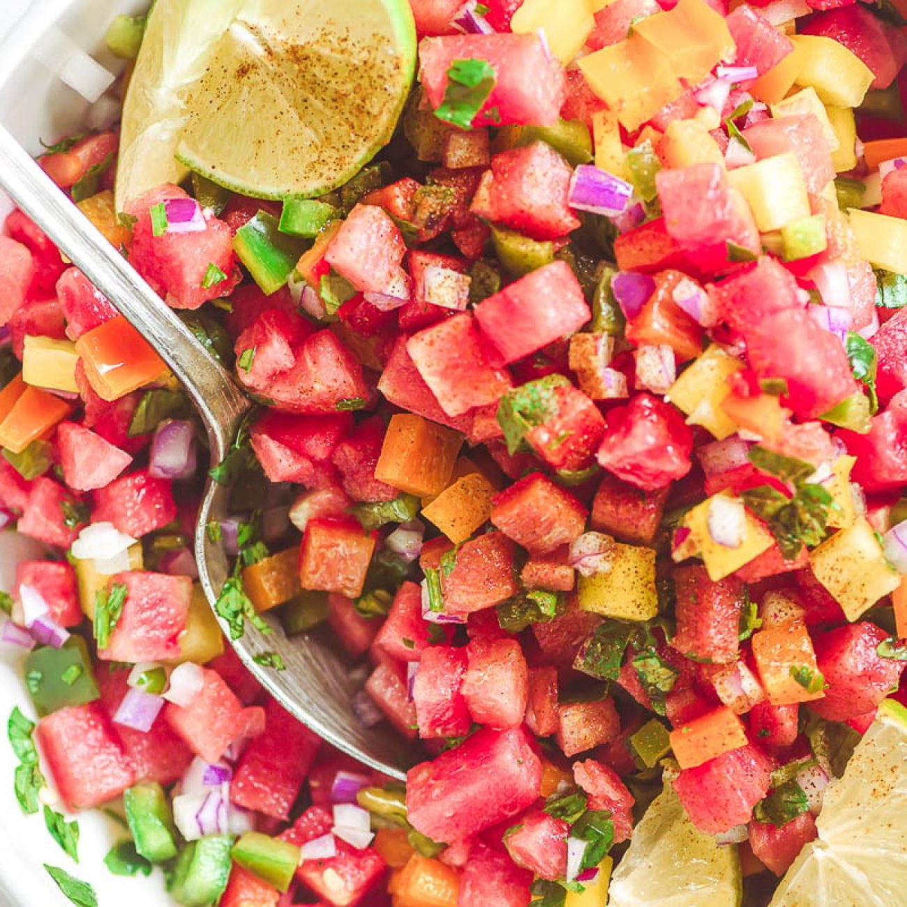 0-Fat Chunky Watermelon Salsa