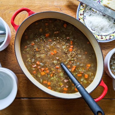 1-Hour Smoky Ham And Lentil Soup