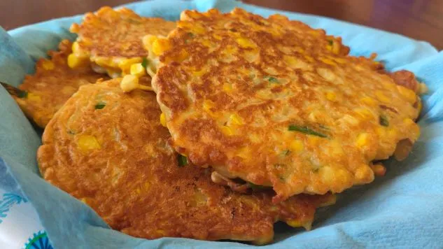 2-Minute Noodle Corn Pancakes