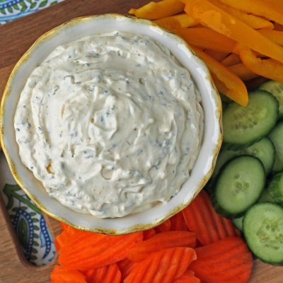 2-Ingredient Italian Veggie Dip