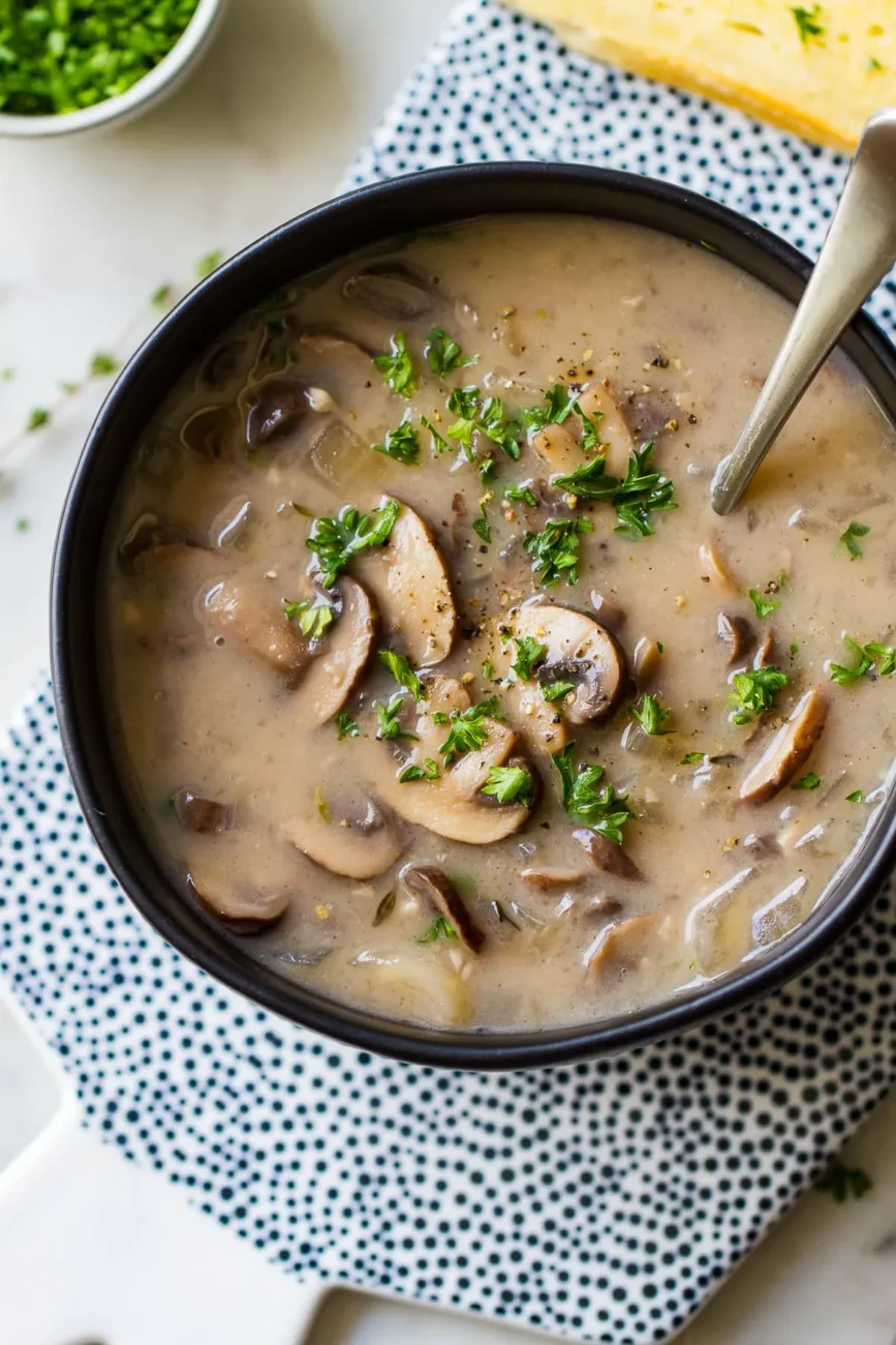 3 Onion, Mushroom And Garlic Soup