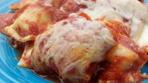 30-Minute Cheesy Baked Ravioli