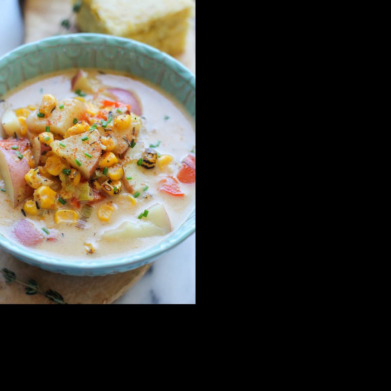 5-Ingredient Smoky Corn and Potato Chowder Recipe