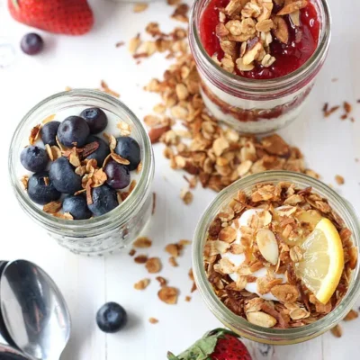 A Breakfast Yogurt Parfait Granola