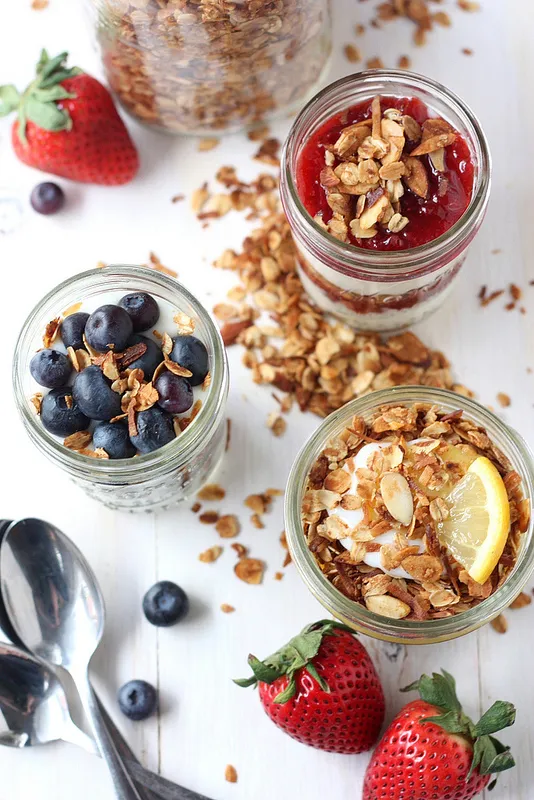 A Breakfast Yogurt Parfait Granola