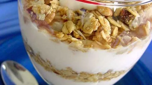 A Breakfast Yogurt Parfait Granola