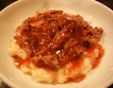 A.1. Slow Roasted Shredded Steak With Polenta #A1