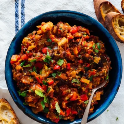 Aegean Eggplant Aubergine - Tomato-Orzo