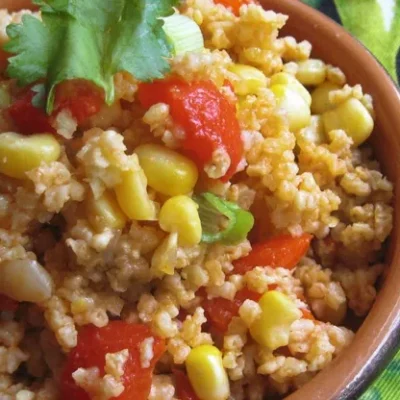 African Millet Salad With Corn And Peppers