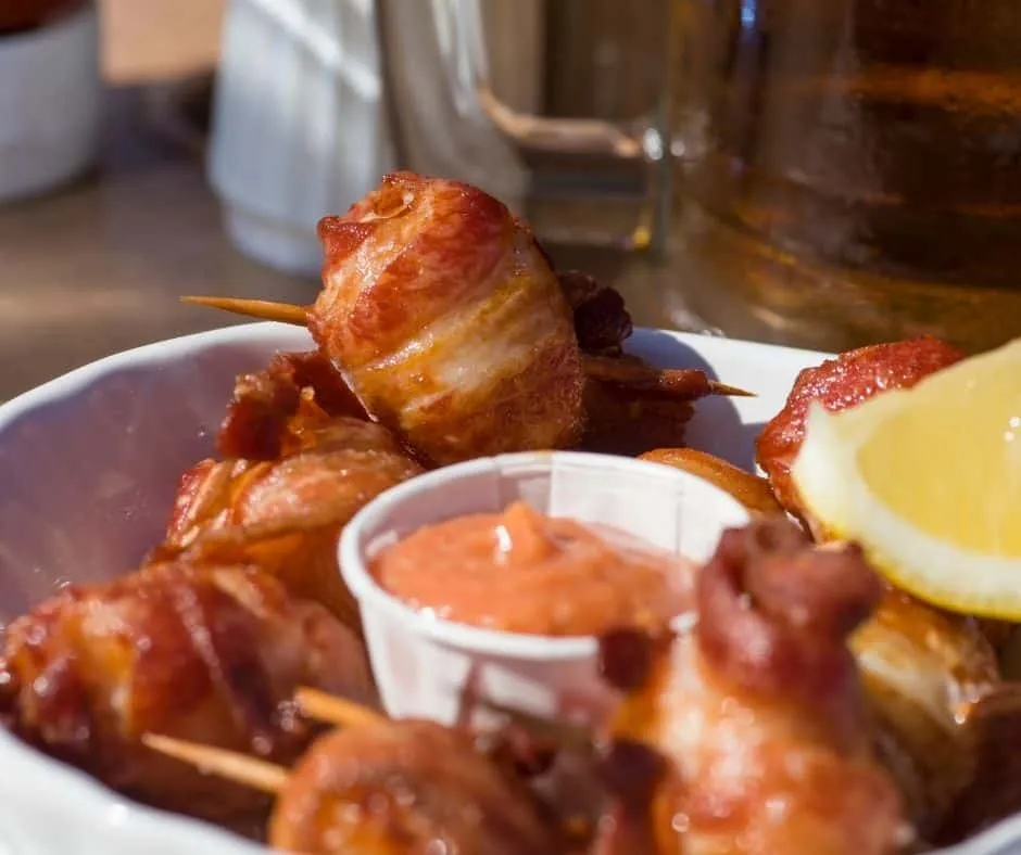 Air Fryer Bacon Wrapped Scallops