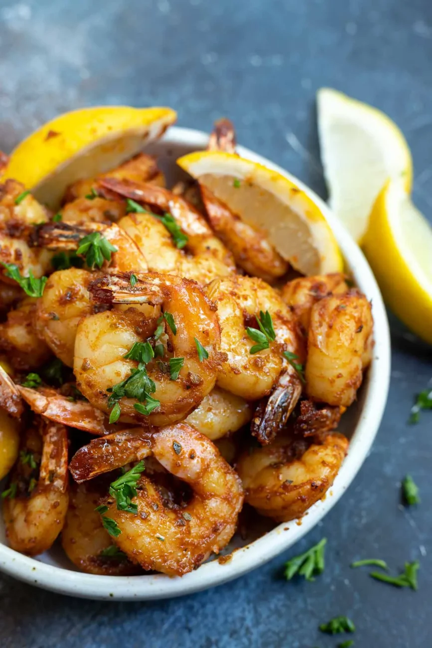 Air Fryer Cajun Shrimp Dinner