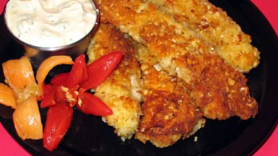 Almond Crusted Chicken Fingers