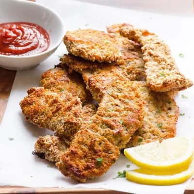 Almond Crusted Chicken Fingers