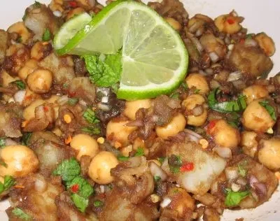 Aloo Channa Chaat Tangy Potato Chickpea