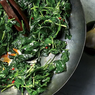 Als Beef And Spinach In Oyster Sauce