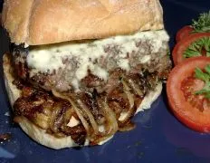 Andouille & Beef Burgers With Blue Cheese