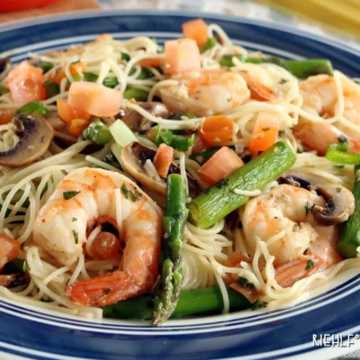 Angel Hair With Shrimp And Asparagus