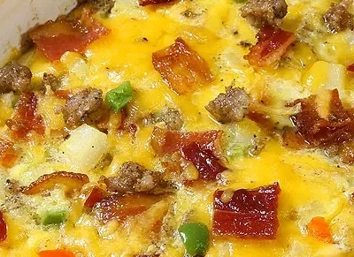 Anns Egg- Sausage Casserole