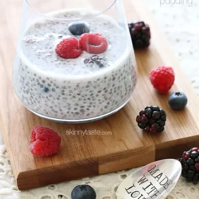 Antioxidant-Rich Triple Berry Chia Pudding Delight