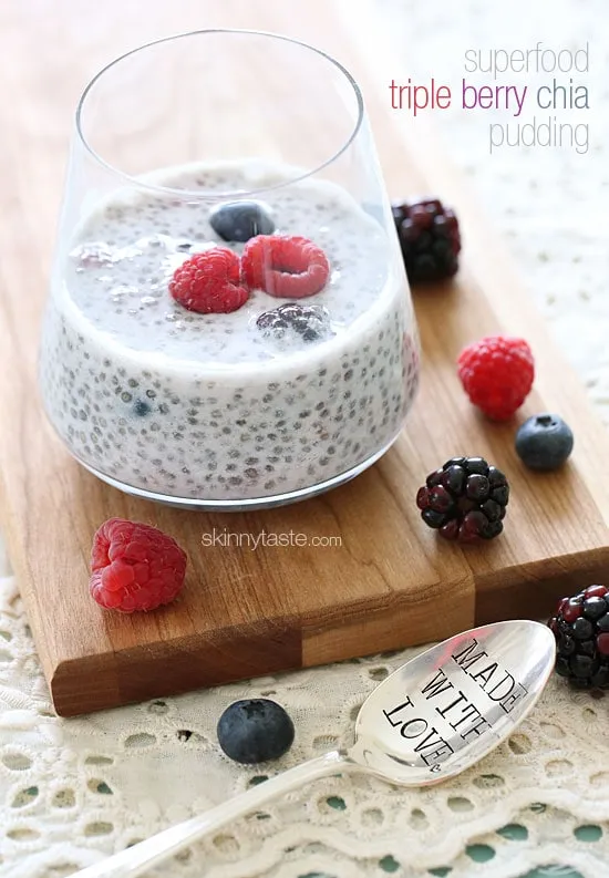 Antioxidant-Rich Triple Berry Chia Pudding Delight