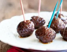 Appetizer Grape Jelly And Chili Sauce Meatballs