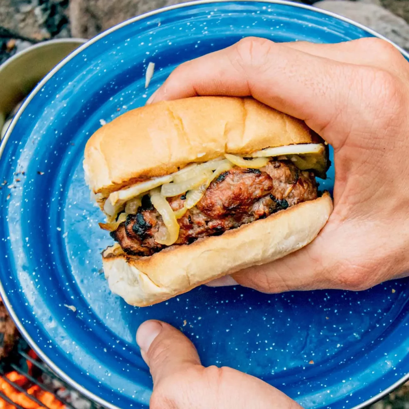 Apple And Cheddar Burgers