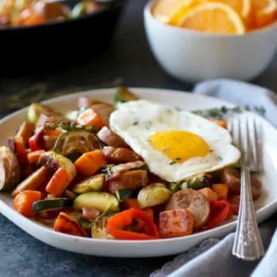 Apple And Chicken Hash