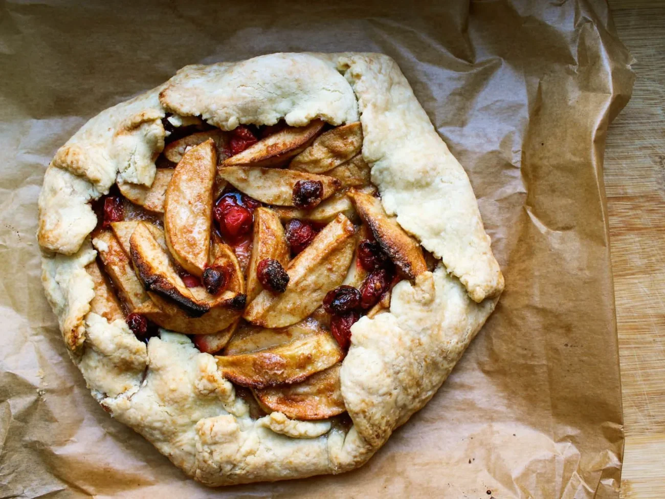 Apple And Cranberry Galette