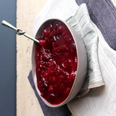 Apple And Dried Cranberry Salsa