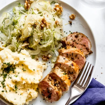 Apple And Fennel Roasted Pork Tenderloin