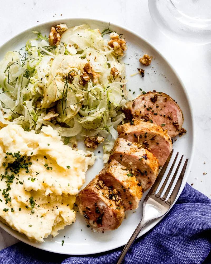 Apple And Fennel Roasted Pork Tenderloin