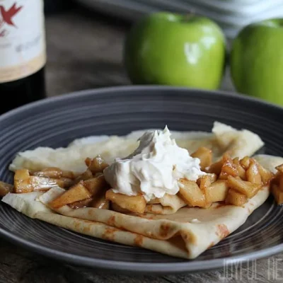 Apple And Honey Filled Crepes