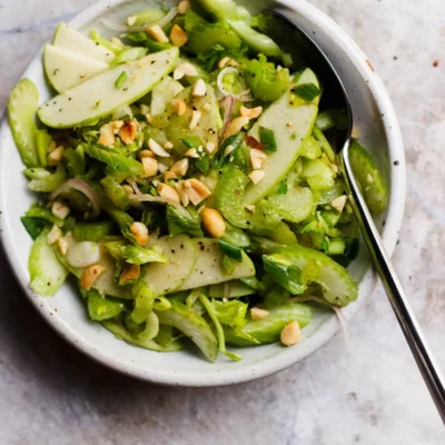 Apple And Peanuts Salad