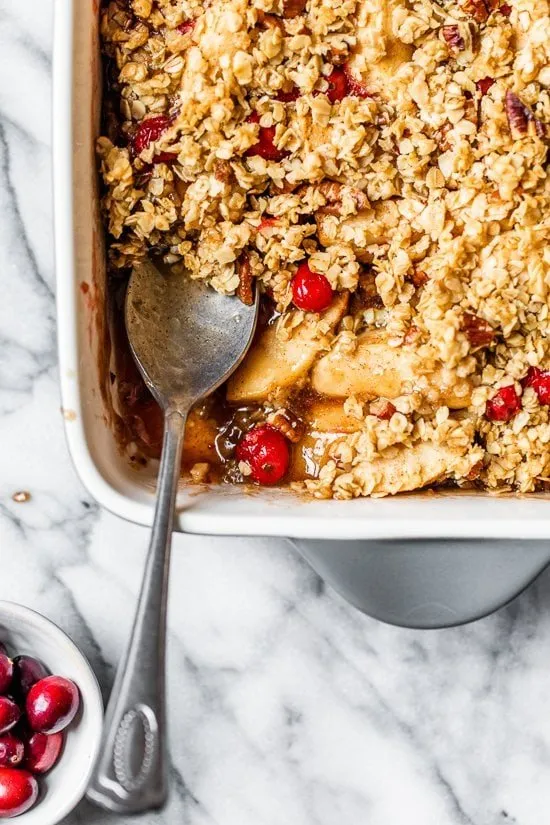 Apple Cranberry Crumble