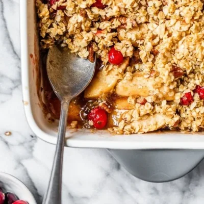 Apple Cranberry Crumble