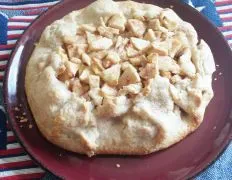 Apple Crostata With Caramel Sauce