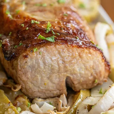 Apple Mustard Glazed Pork Tenderloin