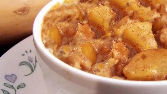 Apple N Oats Breakfast Pudding