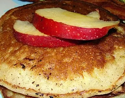 Apple Pancakes With A Creamy Sour Cream Twist