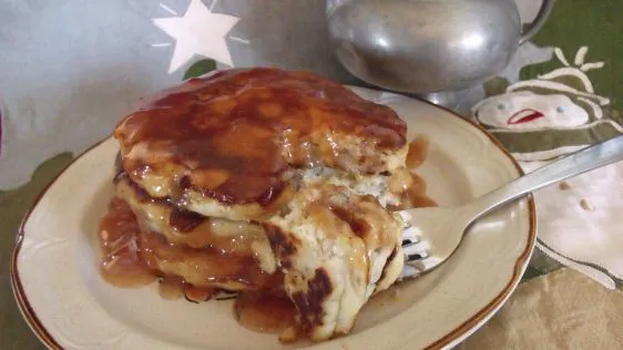 Apple Sausage Pancakes With Cider Syrup