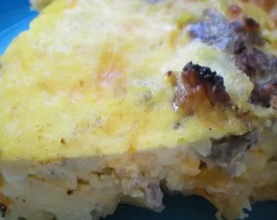 Apple Sausage Quiche