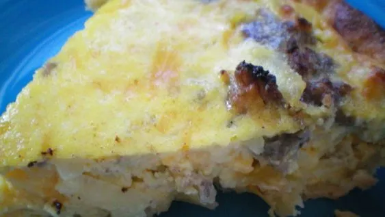 Apple Sausage Quiche