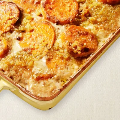 Apple-Sweet Potato Gratin Delight: A Perfect Side Dish