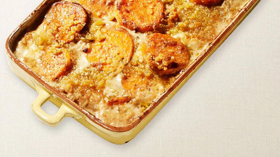 Apple-Sweet Potato Gratin Delight: A Perfect Side Dish