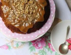 Applesauce Cake With Caramel Sauce