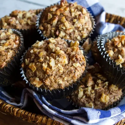 Applesauce Raisin Bran Muffins