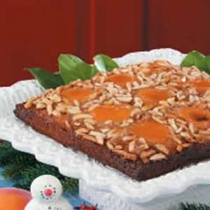 Apricot Almond Upside Down Cake