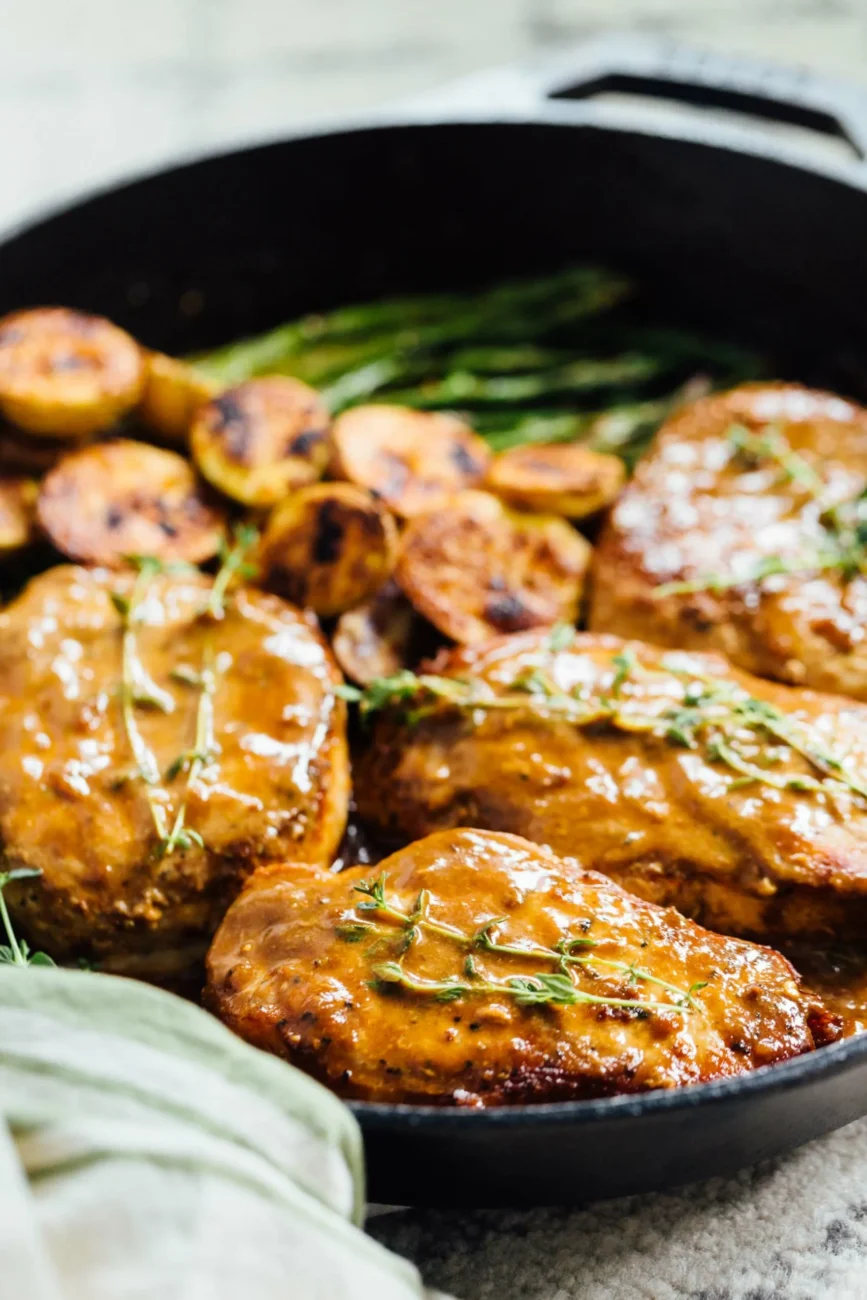 Apricot Glazed Pork Chops