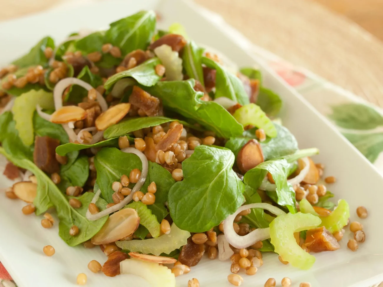 Apricot-Infused Wheat Berry Delight Salad